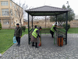 Qaradağ rayonu Müşviqabad qəsəbəsi ərazisində təmizlik və abadlıq işləri aparılmışdır