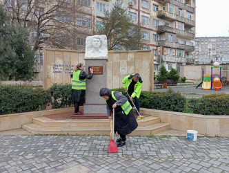 Qaradağ rayonu Müşviqabad qəsəbəsi ərazisində təmizlik və abadlıq işləri aparılmışdır