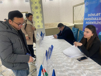 Qaradağ rayonu, Sahil qəsəbəsində işaxtaran və işsiz şəxslər üçün növbəti Əmək Yarmarkası keçirilmişdir.