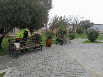 Qaradağ rayonu Müşviqabad qəsəbəsi ərazisində təmizlik və abadlıq işləri aparılmışdır
