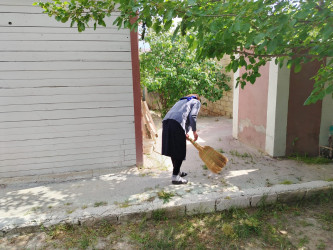 Sanqaçal qəsəbəsində ümumrayon iməcliyi keçirilib