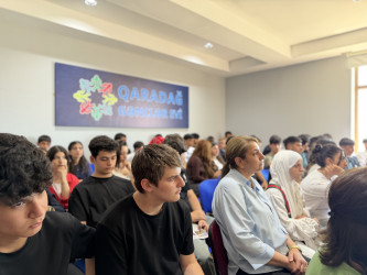 “GƏLƏCƏYİNİ QORU NARKOTİKƏ YOX DE” mövzusunda marifləndirici tədbir keçirilmişdir.