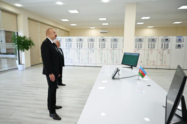 Azərbaycan Respublikasının Prezidenti İlham Əliyev “AzərEnerji” ASC-nin 220/110/10 kV-luq “Yeni Səngəçal” yarımstansiyasının açılışında iştirak edib.
