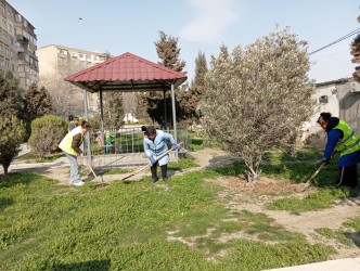 Qaradağ rayonu Müşviqabad qəsəbəsi ərazisində təmizlik və abadlıq işləri aparılmışdır