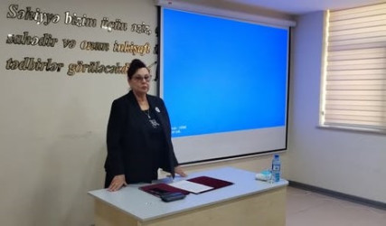 Sağlam və rasional qidalanma istiqamətində təşviqat işlərinin aparılması" tapşırığının icrasının təmin edilməsi məqsədilə maarifləndirmə tədbiri keçirilmişdir.