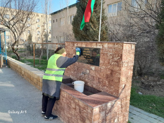 Qaradağ rayonu Müşviqabad qəsəbəsi ərazisində təmizlik və abadlıq işləri aparılmışdır