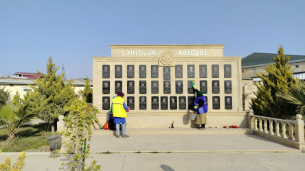 Qaradağ rayonu Ələt qəsəbəsi ərazisində təmizlik işləri aparılmışdır