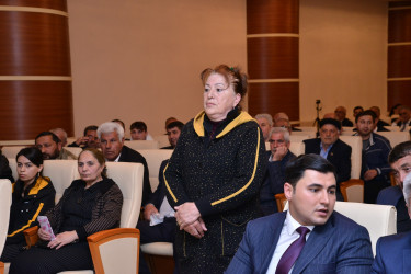 Ümummilli lider Heydər Əliyevin anadan olmasının 100-cü il dönümü ilə əlaqədar Vətən müharibəsinin şəhid ailələri və Vətən müharibəsi qaziləri ilə görüş keçirilib