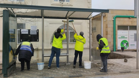 Lökbatan qəsəbəsi ərazisində təmizlik və abadlıq işləri aparılmışdır