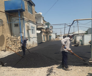 Qaradağ rayonunda abadlıq işləri davam etdirilir