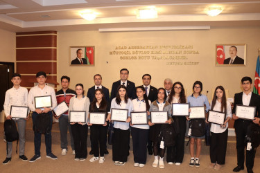 “Konstitusiya və Suverenlik İli” nə həsr olunmuş hüquq olimpiadasının qalibləri mükafatlandırılıb