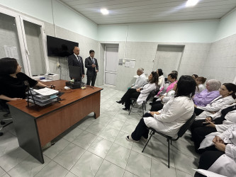 “Korrupsiyaya qarşı mübarizənin gücləndirilməsinə dair 2022─2026-cı illər üçün Milli Fəaliyyət Planı”nın 6.2-ci bəndinin icrasının təmin olunması məqsədilə 3 nömrəli Birləşmiş Şəhər Xəstəxanasında maarifləndirmə tədbiri keçirilmişdir.