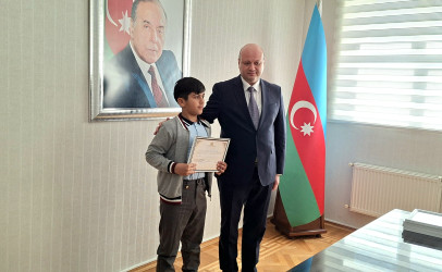 “Heydər Əliyev və Azərbaycan tarixi” mövzusunda referat-yazı müsabiqəsinin rayon mərhələsinin qalibləri ilə görüş təşkil olunmuşdur.