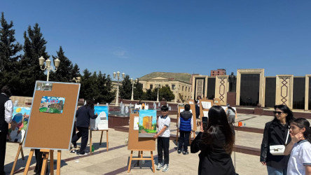 “Şəhərsalma və Memarlıq İli” çərçivəsində 18 Aprel – Beynəlxalq Abidələr və Tarixi Yerlər Gününə həsr olunmuş “Tarixini çək, arzunu uçurt” adlı tədbir keçirildi