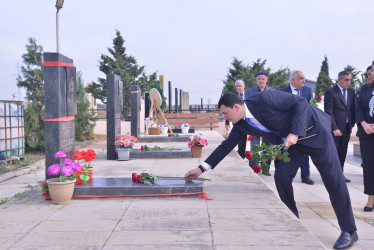 Vətən Müharibəsi şəhidi Əhmədov Cavanşir Xeyrulla oğlunun altıncı ildönümü münasibəti ilə anım mərasimi keçirilib.