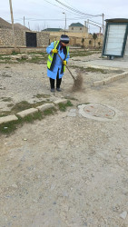 Qaradağ rayonu Korgöz qəsəbəsində təmizlik və abadlıq işləri aparılmışdır