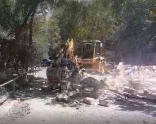 Sahil qəsəbəsində qanunsuz tikinti işlərinin qarşısı alınması işləri davam edir