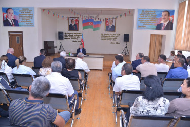 Qaradağ Rayon İcra Hakimiyyətinin başçısı Süleyman Mikayılovun Ələt qəsəbəsində səyyar qəbulu keçirilmişdir