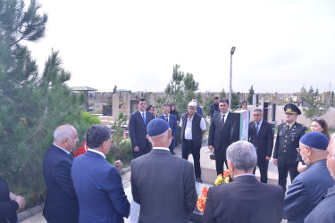 Vətən Müharibəsi şəhidi Əhmədov Cavanşir Xeyrulla oğlunun altıncı ildönümü münasibəti ilə anım mərasimi keçirilib.