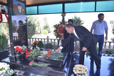 27 Sentyabr – Anım Günü münasibətilə qəsəbə məzarlıqlarında dəfn olunmuş şəhidlərin məzarları ziyarət edildi