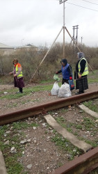 Qaradağ rayonu Qobustan qəsəbəsində təmizlik işləri aparılmışdır