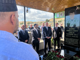 Şəhid Abdullayev Cəlal Xankişi oğlunun dəfn olunmasının birinci ildönümü  ilə bağlı Qaradağ rayonu, Qobustan qəsəbəsində anım mərasimi keçirilmişdir.