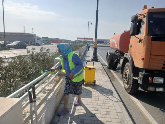 Qaradağ rayonunda iməcilik işləri aparılır