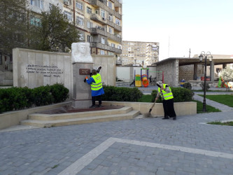 Qaradağ rayonunda təmizlik işləri davam edir