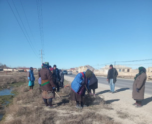 Qaradağ rayonunda təmizlik işləri davam etdirilir