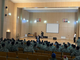 “2 fevral - Azərbaycan gəncləri günü” münasibətilə hərbi hissənin şəxsi heyəti ilə görüş keçirildi.