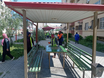 Lökbatan qəsəbəsində abadlıq və təmizlik işləri aparılmışdır