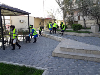 Qaradağ rayonunda təmizlik işləri davam edir