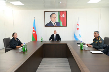 Azərbaycan Respublikasının Prezidenti, Silahlı Qüvvələrin Müzəffər Ali Baş Komandanı İlham Əliyev və birinci xanım Mehriban Əliyeva Hərbi Dəniz Qüvvələrində olublar.