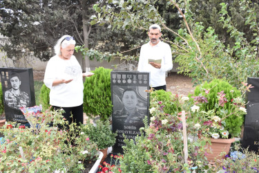 Qaradağ rayonunda şəhid Səməndər İsmayılzadənin doğum günü ilə əlaqədar anım mərasimi keçirilib