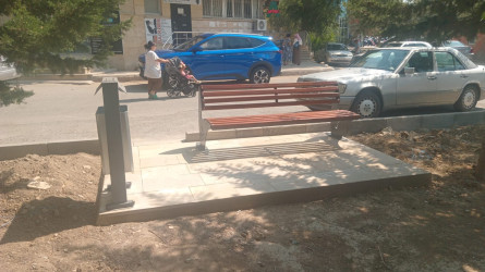 Sahil qəsəbəsində təmir bərpa işləri aparılır