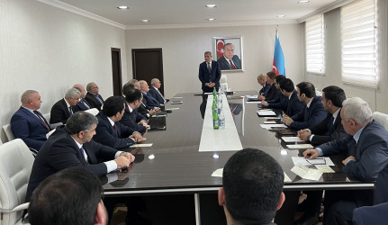 Qaradağ rayonda fəaliyyət göstərən sahibkarlarla növbəti görüş