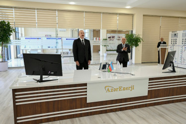 Azərbaycan Respublikasının Prezidenti İlham Əliyev “AzərEnerji” ASC-nin 220/110/10 kV-luq “Yeni Səngəçal” yarımstansiyasının açılışında iştirak edib.