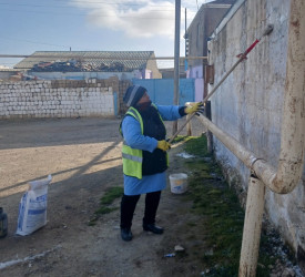 Qaradağ rayonu Korgöz qəsəbəsi ərazisində təmizlik işləri aparılmışdır