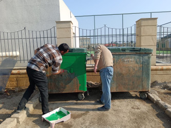Qaradağ rayonu Puta qəsəbəsi ərazisində təmizlik və abadlıq işləri aparılmışdır
