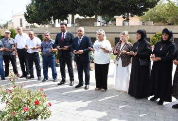 Qaradağ rayonunda şəhid Səməndər İsmayılzadənin doğum günü ilə əlaqədar anım mərasimi keçirilib