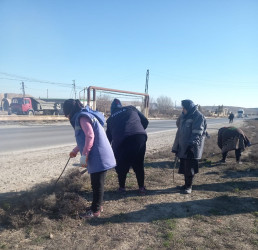 Qaradağ rayonunda təmizlik işləri davam etdirilir