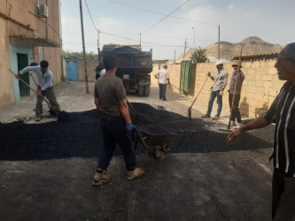 Qaradağ rayonunda abadlıq işləri davam etdirilir