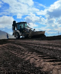 Lökbatan–Güzdək yolunun 2,2-ci kilometrliyində bərpa işlərinə başlanılıb