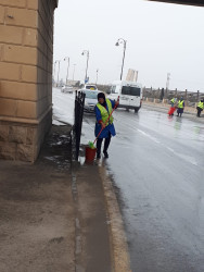 Qaradağ rayonunda təmizlik işləri davam etdirilir