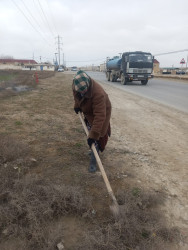 Qaradağ rayonunda təmizlik işləri davam etdirilir