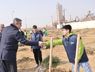 Ulu Öndər Heydər Əliyevin 100 illiyinə həsr olunmuş ağacəkilmə aksiyası davam edir