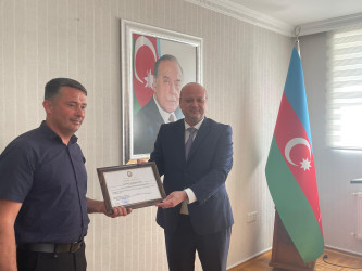 Su təsərrüfatı və meliorasiya işçilərinin peşə bayramı Qaradağ Rayon İcra Hakimiyyətində qeyd olundu