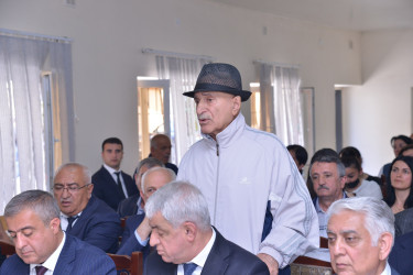 Qaradağ Rayon İcra Hakimiyyətinin başçısı Süleyman Mikayılovun Sanqaçal qəsəbəsində səyyar qəbulu keçirilmişdir