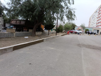 Sahil qəsəbəsində təmir işləri aparılır