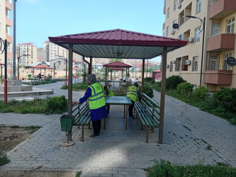 Lökbatan qəsəbəsində abadlıq və təmizlik işləri aparılmışdır